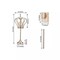 25-Inch tall Gold Metal Crown Stand Glass Votive Candle Holder Wedding Home